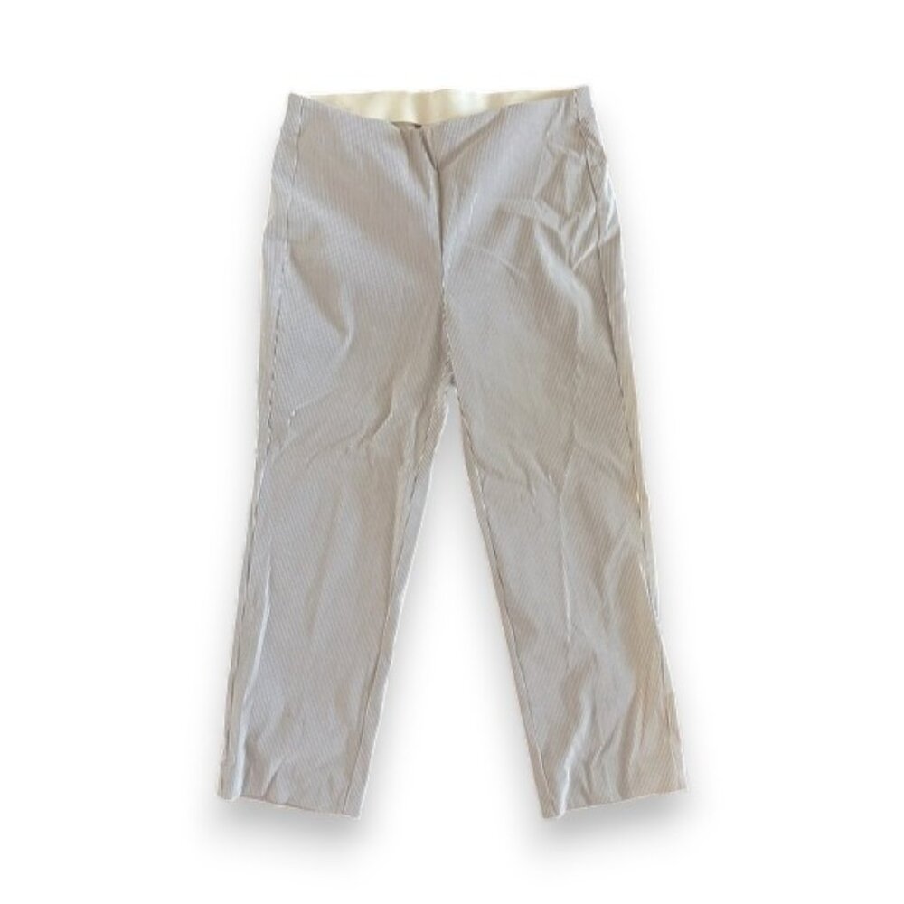 Chico's Women's Striped Cream Pants